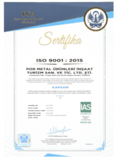 ISO Guality Certificate